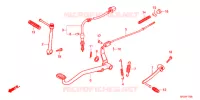 PEDALE   KICK pour Honda MONKEY 50 ANNIVERSARY 50TH BLACK de 2017
