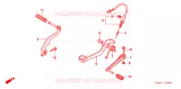 PEDALE   KICK pour Honda XR 50 MOTARD de 2007