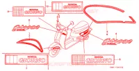 AUTOCOLLANTS pour Honda GIORNO 50 SPECIAL de 1997
