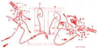 LEVIER DE GUIDON   CABLE   COMMODO pour Honda GIORNO 50 SPECIAL de 1997