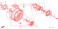 ROUE ARRIERE pour Honda CB 1100 X11 de 2000