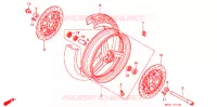 ROUE AVANT pour Honda CB 1100 X11 de 2000