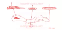 AUTOCOLLANTS pour Honda VTX 1800 C de 2002