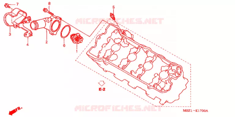 THERMOSTAT Honda MOTO 600 HORNET 2000  CB600F2Y