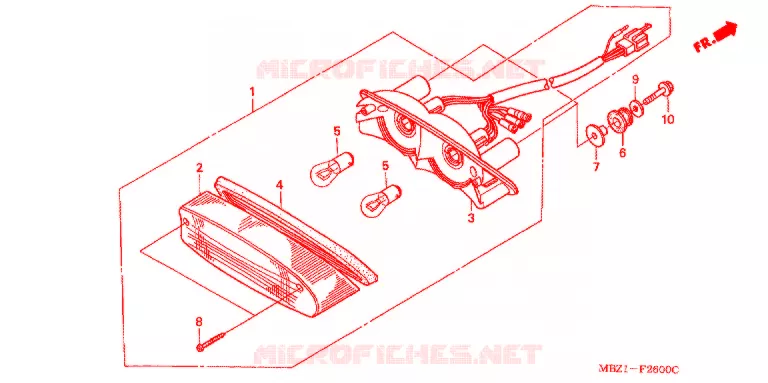 FEU ARRIERE Honda MOTO 600 HORNET 1999  CB600FX