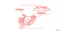AUTOCOLLANTS pour Honda SUPER CUB 50 PRO -J- de 2012
