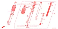 FOURCHE pour Honda SUPER CUB 50 PRO -J- de 2012