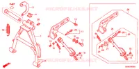 BEQUILLE pour Honda SUPER CUB 50 POST OFFICE, RED -YA- de 2012