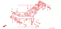 CADRE pour Honda NSR 50 WHITE de 1988