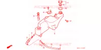 RESERVOIR D'HUILE pour Honda NSR 50 WHITE de 1988