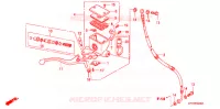 MAITRE CYLINDRE DE FREIN AVANT pour Honda FUSION 250 X Color order plan de 2003