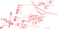 GUIDON   TE DE FOURCHE SUPERIEUR pour Honda CRM 80 de 1989