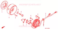 ALTERNATEUR pour Honda XLR 200 R Without speed warning light de 1993