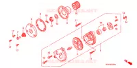 POMPE A HUILE pour Honda XLR 200 R Without speed warning light de 1993