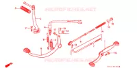 PEDALE   KICK pour Honda SUPER CUB 70 CUSTOM de 1992