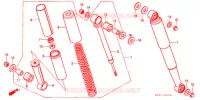 AMORTISSEUR ARRIERE pour Honda SUPER CUB 70 CUSTOM de 1995