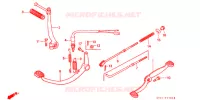 PEDALE   KICK pour Honda SUPER CUB 70 CUSTOM de 1997