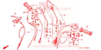 LEVIER DE GUIDON   CABLE   COMMODO pour Honda SUPER CUB 70 DELUXE de 1992