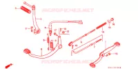 PEDALE   KICK pour Honda SUPER CUB 70 DELUXE de 1992