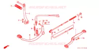 PEDALE   KICK pour Honda SUPER CUB 70 DELUXE de 1994