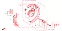 ROUE AVANT pour Honda SUPER CUB 70 DELUXE de 1994