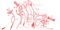 LEVIER DE GUIDON   CABLE   COMMODO pour Honda SUPER CUB 70 DELUXE de 1998