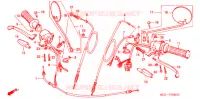 LEVIER DE GUIDON   CABLE   COMMODO pour Honda CD 125 BENLY de 1992