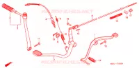 PEDALE   KICK pour Honda CD 125 BENLY de 1992