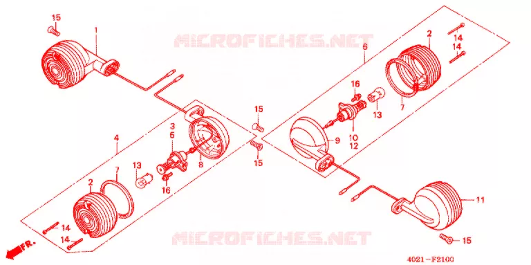 CLIGNOTANT Honda MOTO 125 CD 1992  CD125TN