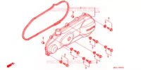 COUVERCLE GAUCHE (NH100) pour Honda NH 100 LEAD WHITE de 1998