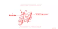 AUTOCOLLANTS pour Honda DIO 110 de 2012