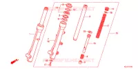 FOURCHE pour Honda DIO 110 de 2012
