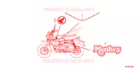 AUTOCOLLANTS pour Honda Z 125 MONKEY de 2019