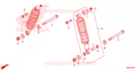 AMORTISSEUR ARRIERE pour Honda FOURTRAX 500 RUBICON 4X4 AT DCT EPS CAMO de 2019