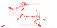 PEDALE pour Honda CB 1100 EX RED de 2019