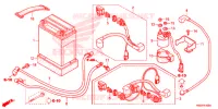 BATTERIE pour Honda TRX 250 FOURTRAX RECON Electric Shift de 2019