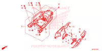 COUVERCLE LATERAL   PORTE BAGAGE ARRIERE (CRF1000A/AL/D/DL) pour Honda AFRICA TWIN 1000 LOWER de 2019