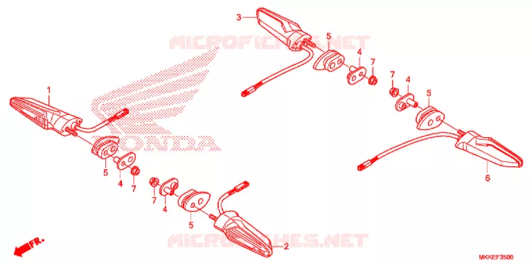 CLIGNOTANT Honda MOTO 1000 AFRICA-TWIN 2019  CRF1000ALK