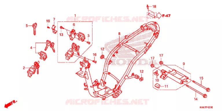 CADRE Honda SCOOTER 110 VISION 2019  NSC110MPDK