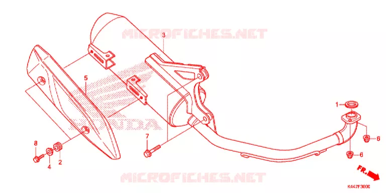 SILENCIEUX D'ECHAPPEMENT Honda SCOOTER 110 VISION 2019  NSC110MPDK
