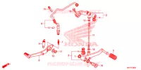 PEDALE pour Honda CB 500 X de 2019