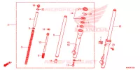 FOURCHE pour Honda CRF 110 de 2020