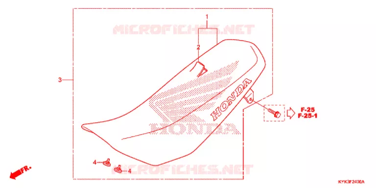 SELLE Honda MOTO 110 CRF 2021  CRF110FK