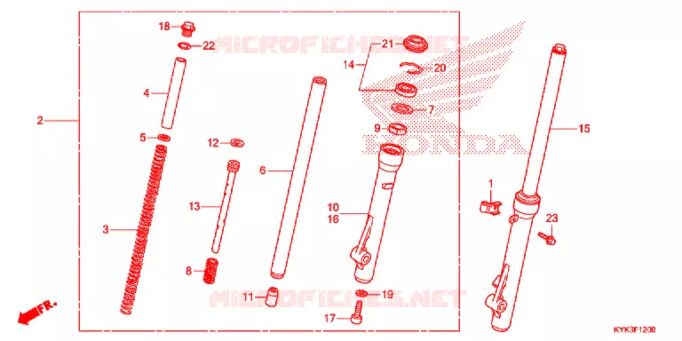 FOURCHE Honda MOTO 110 CRF 2019  CRF110FK