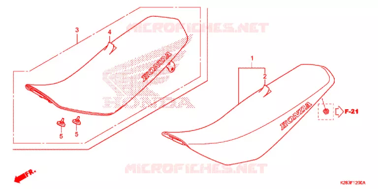 SELLE Honda MOTO 125 CRF 2021  CRF125FBK