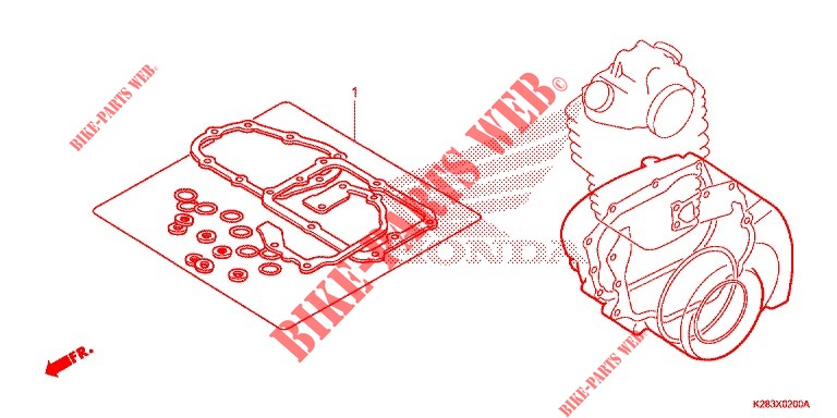 POCHETTE DE JOINTS B pour Honda CRF 125 F BIG WHEELS de 2019