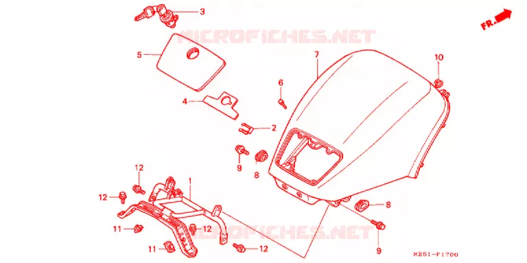 CAPOT Honda MOTO 800 PC800 1990  PC800L