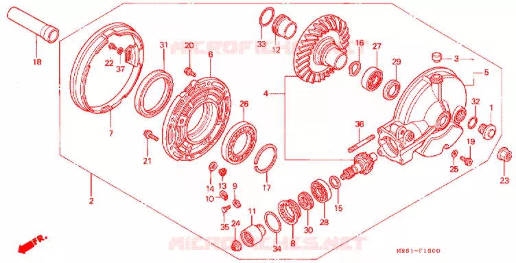 COUPLE CONIQUE Honda MOTO 800 PC800 1993  PC800R