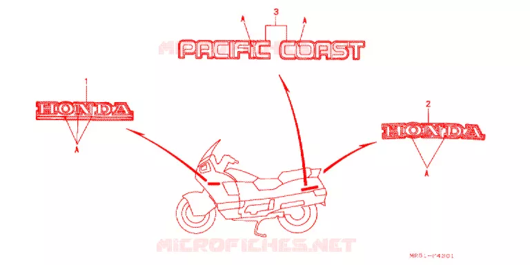 t (PC800R) Honda MOTO 800 PC800 1993  PC800R