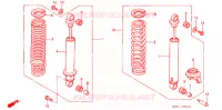AMORTISSEUR ARRIERE pour Honda PACIFIC COAST 800 TYPE 2 de 1996